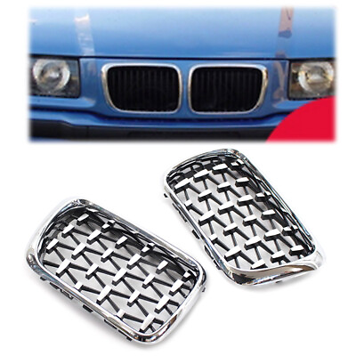 #ad For BMW 3 Series E36 1997 99 Front Grille Meteor Style Chrome Grill US $50.94