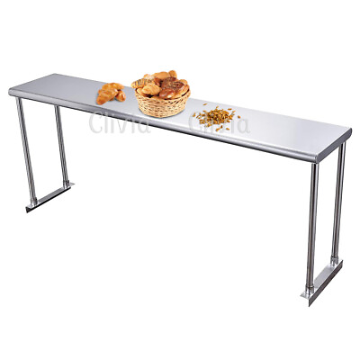 #ad CMI 14quot;x60quot; Stainless Steel Commercial Kitchen Single Deck Overshelf Prep Table $176.99