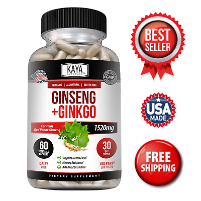 #ad #ad Ginseng Ginkgo Biloba for Brain Function Blood Circulation Anti Inflammation $9.98