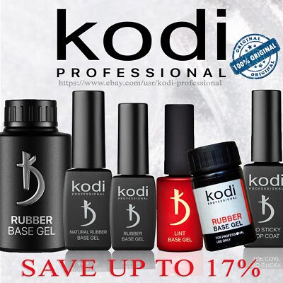 #ad Kodi Rubber Base Coat Matte Top 8 12 14 30 ml. Nail Fresher Gel No Sticky $19.36