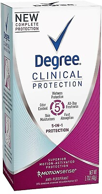 #ad Degree Clinical Protection 5 in 1 Antiperspirant 1.70 oz 6 Pack 2 24 $24.99
