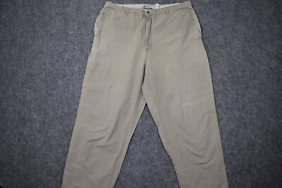 #ad Columbia Pants Mens 42 Tan Khaki Multi Pockets Cotton Comfortable Baggy Mens $13.29