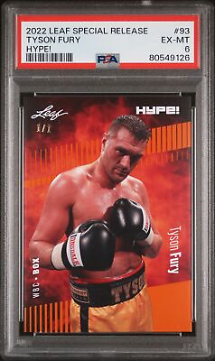 #ad PSA 6 Tyson Fury 2022 Leaf Hype #93 Orange Masterpiece 1 1 Rare Boxing Card $99.99