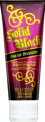 #ad Millennium Solid Black FACIAL BRONZER Anti Aging Firming Tanning Lotion 4 oz $20.95
