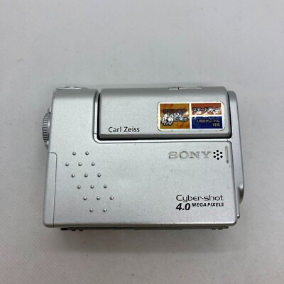 #ad Sony DSC Cyber Shot Digital Camera Photo Japanese Specifications DSC F77 Silver $180.99