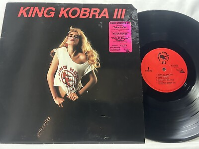 #ad King Kobra III NRR26 Lyrics Insert Hype Sticker Heavy metal Tested EX VG EX $49.99