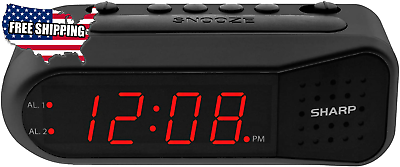 #ad Electric Digital Dual Alarm Clock Battery Backup Led Large Display Snooze NEW US $13.81