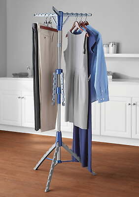 #ad Mainstays Space Saving 2 Tier Steel Tripod Hanging Clothes Drying Rack amp; $27.80