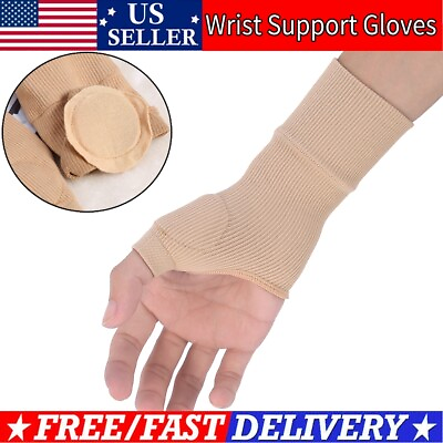 #ad 1 Pair Elastic Neoprene Hand Support Strap Wrist Brace Glove Sleeve Arthritis $8.36