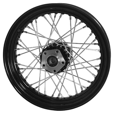 #ad 16quot; x 3quot; 40 Spoke Black Rear Rim Wheel For 79 99 Harley 51671 $167.90