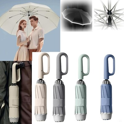 #ad Ring Buckle Umbrella Reflective Safety Strip Sturdy WindproofTravel Portable $28.89