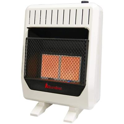 #ad Dual Fuel Ventless Infrared Gas Wall Space Heater 20000 BTU T Stat w Blower $234.12