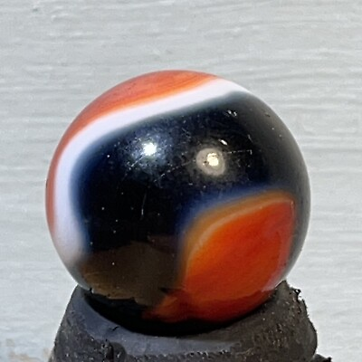 #ad Akro Agate Rebel Liberty 4 Color Vintage Marble VG 23 32” Glass Missing One Side $37.00