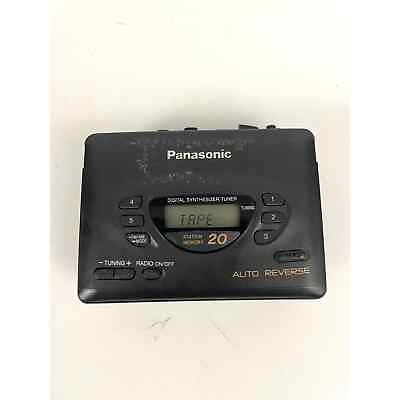 #ad VTG Panasonic Cassette Player RQ V186 Auto Reverse Digital Synthesizer AM FM $21.99