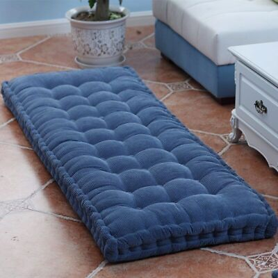 #ad Long Cushion Thickening Garden Chair Cushion Solid Color Home Seat Mat Floor $148.40