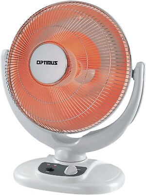 #ad Optimus 14quot; 1200W Oscillating Dish Radiant Heater H 4439 Recondition w Warranty $69.95