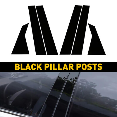 #ad Gloss Black For Posts Pillar 2022 Honda Door Civic Trim Piano Cover Molding Kits $14.99