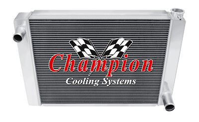 #ad Aluminum Champion 18quot; Wide 3 Row Universal Series Radiator Chevy Configuration $189.18