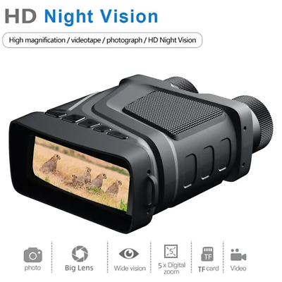 #ad R12 5X Zoom Digital Infrared Night Vision Binocular Telescope for Hunting Campin $53.99