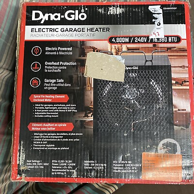 ** Brand New NIB Dyna Glo 240V 4800W Electric Garage Heater with Ceiling Mount $129.95