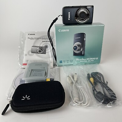 #ad Canon PowerShot SD3500 IS 14.1MP Digital Camera w Original Box Excellent Shape $239.99