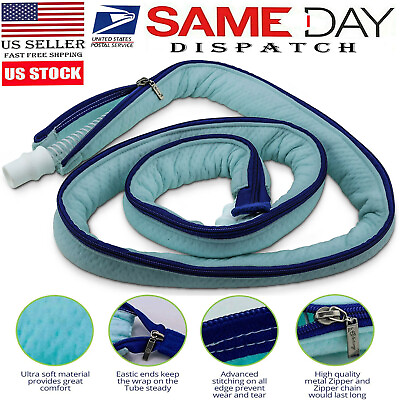 #ad CPAP Hose Cover 6 ft Premium CPAP Tube Covers Skin Safe Zippered Tubing Wrap $13.99