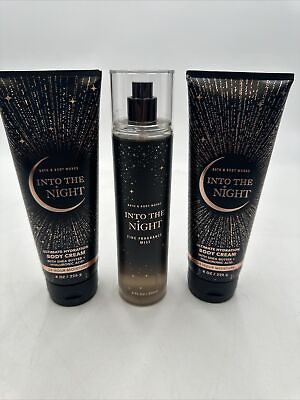 #ad New Bath and Body Works Into the Night Set Fine Fragrance Most 2 Body Creams $19.98