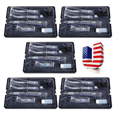 #ad 5 Set NSK Style Dental 2 High with slow Low Speed Handpiece Kit 4 Hole USA $296.13