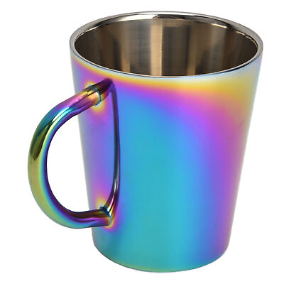 #ad 300ml Stainless Steel Coffee Cup W Handle Colorful Insulated Coffee Mug US $12.56