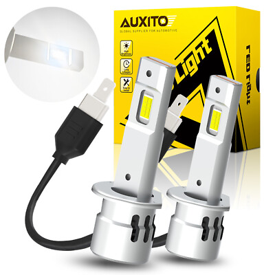 #ad AUXITO H1 LED Headlight Bulb Conversion Kit High Low Beam Lamp 6500K Super White $32.99