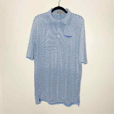 #ad Peter Millar Summer Comfort Sterling Performance Jersey Polo Size Large $40.00