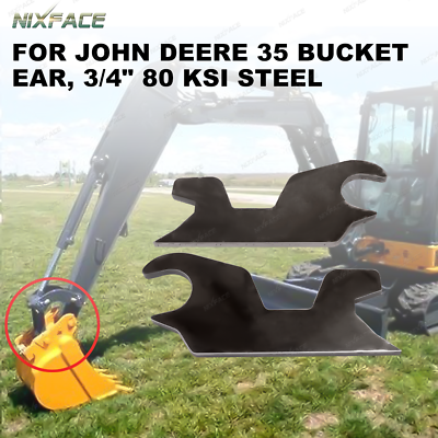 #ad For John Deere 27 35 D C G Zts 110 Tlb Quick Change Bucket Attachment Ears 3 5quot; $85.99