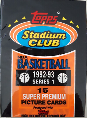 #ad 1992 93 Topps Stadium Club Series 1 Factory Sealed Wax Pack $7.02