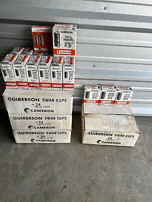 #ad Case Of Guiberson 2 3 8quot; TA amp; MV Rubber swab cups. Aluminum Sleeve $300.00