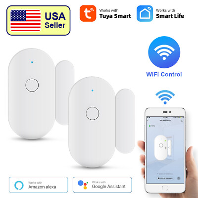 #ad Wireless Wifi Home Window Door Burglar Security Alarm Sensor System Alexa Google $10.34
