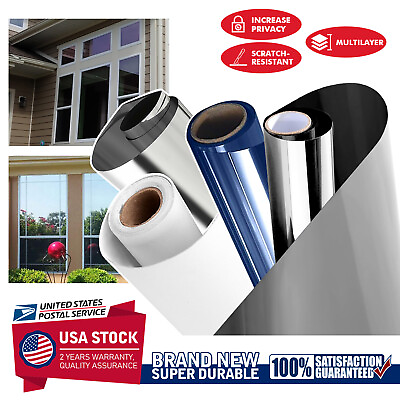 #ad One Way Mirror Tint Window Tint Roll for HomeOfficeCarTruck Sun Heat Control $11.99