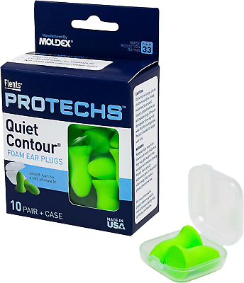 #ad Foam Ear Plugs 10 Pair with Case for Sleeping Snoring Loud Noise Traveling $5.27