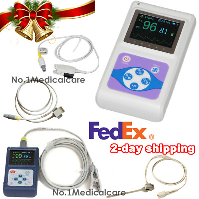 #ad #ad Handheld Finger Spo2 Pulse Oximeter Adult Infant Neonatal VET Probe SW Fedex $99.00