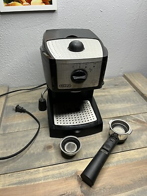 #ad DeLonghi EC155 Espresso Machine Black Good Condition Complete 1 owner $51.99
