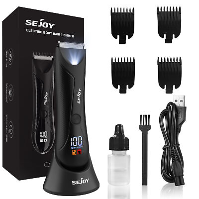 #ad SEJOY Electric Pubic Hair Trimmer Shaver Groin Body Hair Ball Clipper Waterproof $16.99