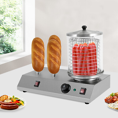 #ad Electric Home Commercial Hot Dog Machine Bun Warmer Machine Catering Party $161.59