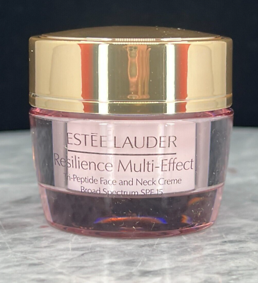 #ad Estee Lauder Resilience Multi Effect Tri Peptide Face and Neck Creme SPF15 .5oz $15.88