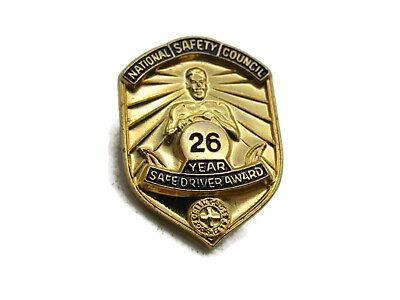 #ad National Safety Council 26 Year Safe Driver Award Pin $17.99