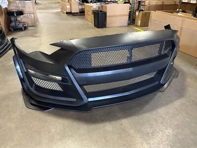 #ad For Ford Mustang GT500 Style Front Bumper Conversion W Front Lip Fits 15 2017 $879.99