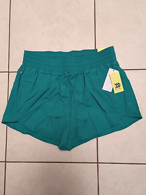 #ad All in Motion Running Shorts Womens High Rise XL 3quot; Green $5.99