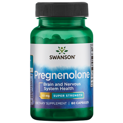 #ad Swanson Pregnenolone Super Strength 50 mg 60 Capsules $9.27