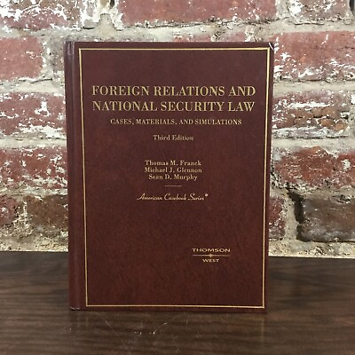 #ad Foreign Relations And National Security Law Thomas M. Franck G $35.00