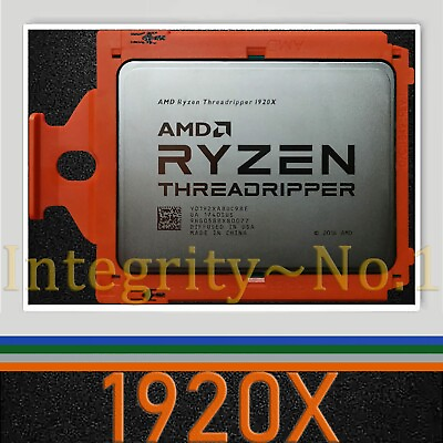 #ad AMD Ryzen Threadripper 1920X 3.50GHz 12 Core Socket sTR4 CPU Processor For X399 $145.00
