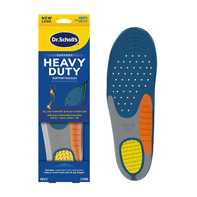 #ad Dr. Scholl#x27;s Heavy Duty Insoles Men#x27;s Foot Arch Support 1 Pair Size: Size 8 14 $15.50