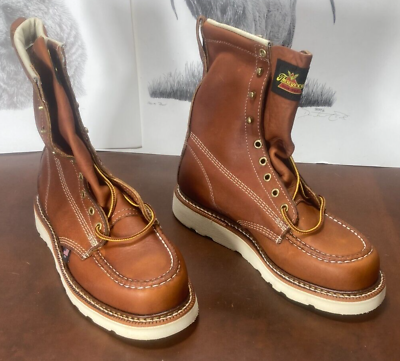 #ad Thorogood American Heritage Model 814 4201 8” Moc Toe Work Boots Wedge Soles $174.99